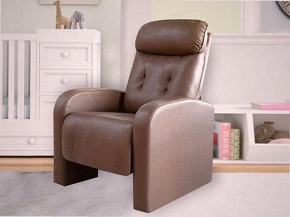 bestmassage faux leather recliner, brown
